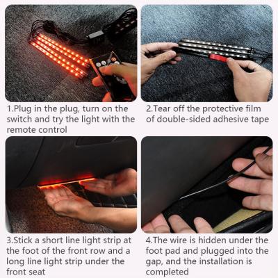 China PC version + soft glue Smartphone APP control 4 feet led light whit 4 pieces of foot auto ATM for sale