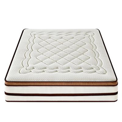 China Rayson Eco-Friendly Or OEM Hot Sale Queen King Mattress Hotel Area Pocket Coil Spring Memory Sponge Rubber Mattress In A Box for sale