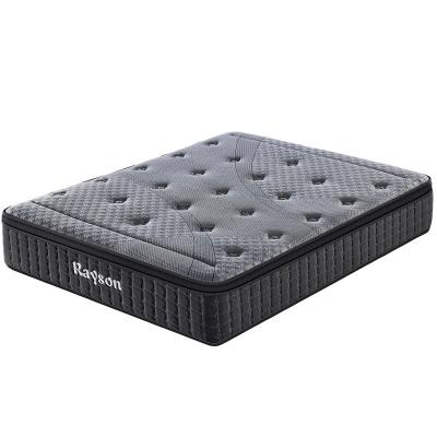 China Eco-friendly Rayson or OEM high quality knitted fabric pocket spring bed latex mattresses for bedroom furniture for sale