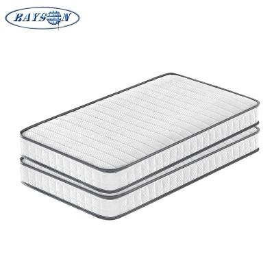 China RAYSON Eco-friendly natural medium soft healthy baby mattress for bed knitted fabric foam bonnell spring baby mattress for sale