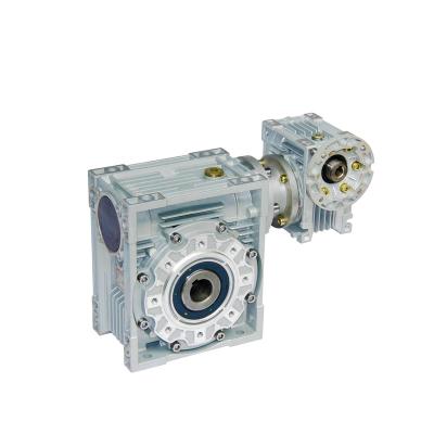 China Impact resistance / small moment of inertia / high speed ratio RV030 040 050 066 075 090 110 130 type worm gearbox speed reducer with 7.5-100 ratio for sale