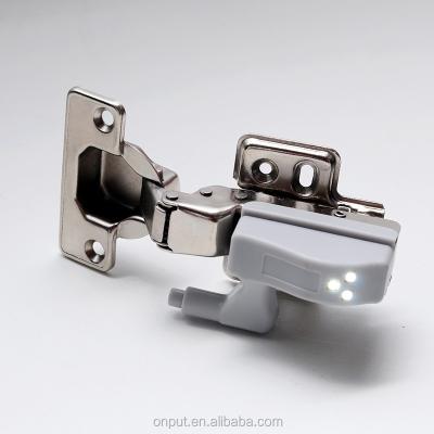 China A& J Furniture Hinge Furniture Kitchen Automatic Opening Led Light Door Hinge for sale