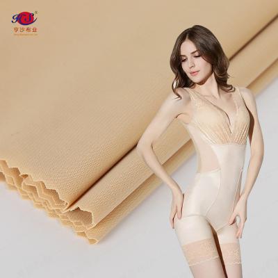 China 190g 82 18 Nylon Spandex 4 Way Licra Knitted Waterproof Elastic Fabric For Suspenders Swimwear for sale