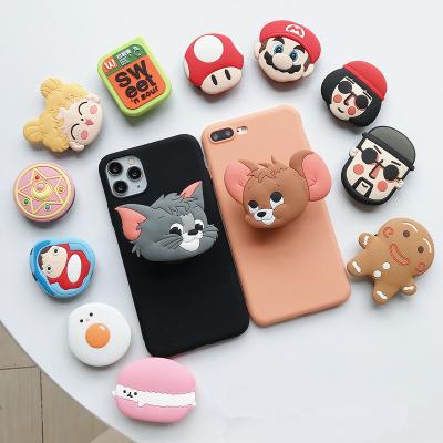 China Factory Adjustable LOGO Printing Mobile Phone Socket Custom Wholesale UP Phone Grip Holder For Mobile Phone for sale