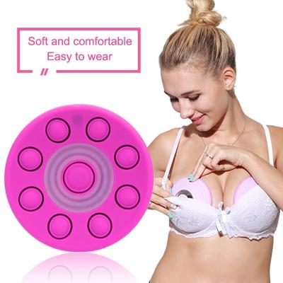 China Silicone Material Beauty Breast Equipment Chest Massager Vibrating Wireless Breast Enhancement Massager For Femal for sale