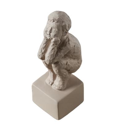 China Nordic creative human modern simple material statue living room ornament portrait for sale