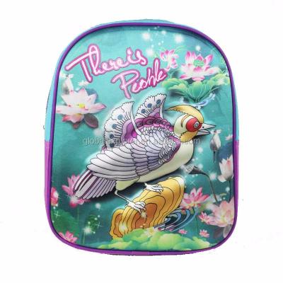 China RFID Effect Insurance Single Fashion 3D Youth Rucksack School Bag Backpack For Sale for sale