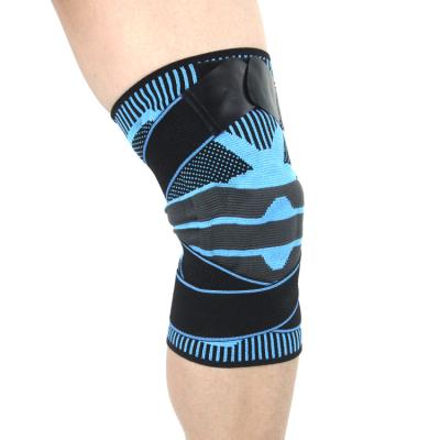 China Supply Sport Pad Silicone Knee Pads Adjustable Knitted Compression Padded Knee Pads High Quality Sports Pad Knee Guards for sale