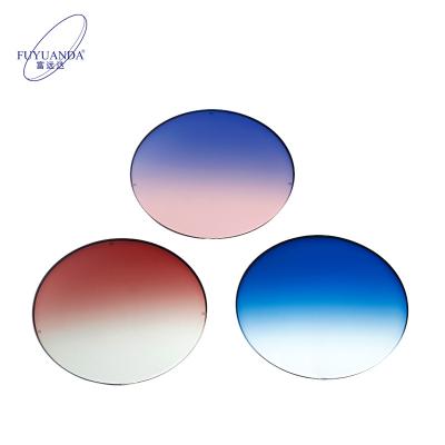 China Customized Progressive Shape Multicolor Sunglasses Glass PA Nylon Glasses Gradient Glasses Uv400 Lenses for sale