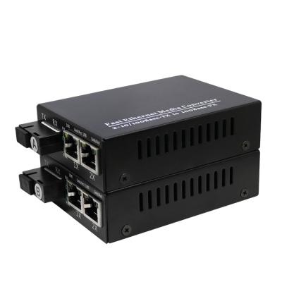 China FTTH FTTB FTTX Network 10/100M Self Adaption Single Mode Transceivers Fiber Media Converter for sale