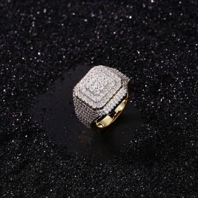 China Punk Amuse Fashion Delicate Chunky Jewelry Brass CZ Diamonds 925 Silver Engagement Rings For Women for sale