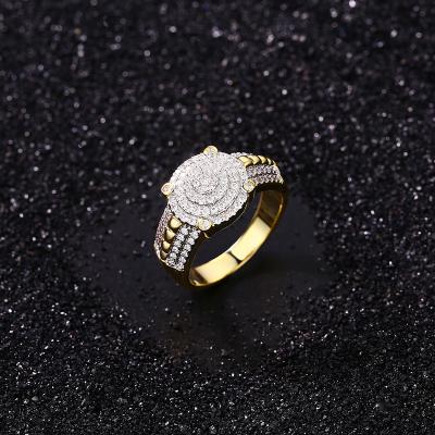 China Punk Fun Funky New Designs Bridal Jewelry Sterling Silver Brass 18k Gold Plated Zirconia Engagement Rings For Women for sale