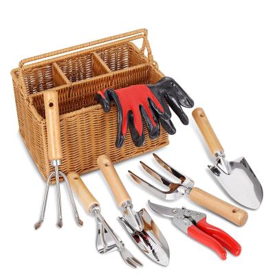 China 8PCS Garden Gardening Tools Stainless Steel Combination Girls Gift Garden Mowing DIY Tools Kit for sale