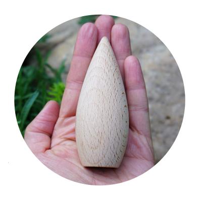 China DIY Unfinished Wooden Dolls Tree Wooden Peg Drops Trees Cone Craft Art for sale