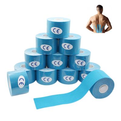 China Breathable Sports Safety Therapy 5cm x 5 Support Cotton Kinesiology Tape for sale