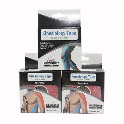 China Breathable Professional Manufacture Kinesiology Muscle Sports Elastic Bandage Colored for sale