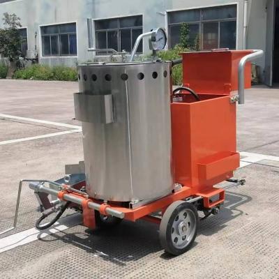 China Thermoplastic 8 Burners Hand-push Road Marking Road Marking Machine With 150mm Width Die Shoe for sale