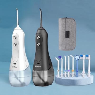 China Unifeel Outdoor Travel Oral Hygiene Professional Cordless Electric Toothbrush Kit Water Flosser With Brush for sale