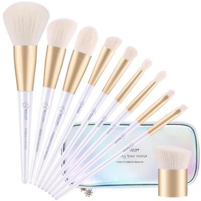 China Angular blush bestope brand eye synthetic high end private label brush luxury pink makeup for wholesale for sale