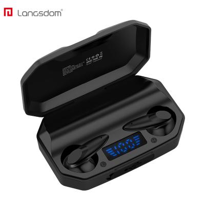 China In-Ear 9D Touch Control Stereo Wireless Earbuds 2200 Mah Bt 5.1 Wireless Earphone Digital Display Power Bank Waterproof Earbuds for sale