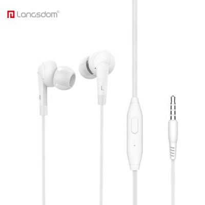 China High Quality Round Cable Langsdom Mijiaer MJ62 Stereo Earphone With MIC In Ear Earphones for sale