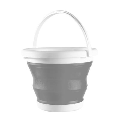 China 3l 5l 10l Sustainable Portable Silicone Water Wash Bucket Collapsible Folding Seal Basin for sale