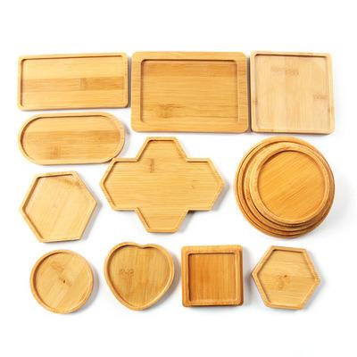 China Custom Creative Bamboo Kitchen Craft Setting Mats Various Shapes Bamboo Coasters for sale