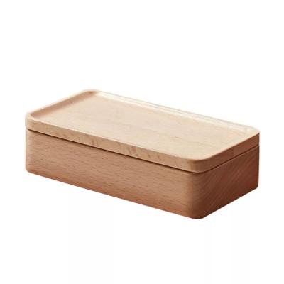 China Handmade Wholesale Custom Wooden Rectangle Small Jewelry Magnetic Gift Box With Magnetic Lid for sale