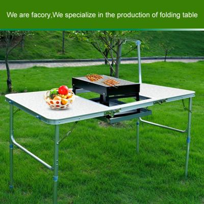 China China Waterproof Garden Outdoor Portable BBQ Camping Party Dining Aluminum Folding Table for sale