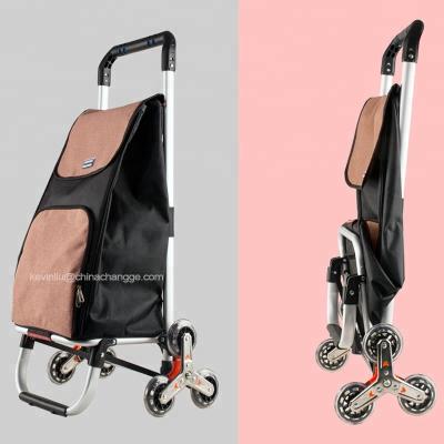 China Durable Hot Trolley Cheap Price Six Wheels Metal Shopping Trolley For Sale for sale