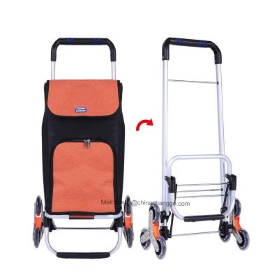 China Wholesale Collapsible Collapsible Folding Climb Stairs Shopping Trolley Trolley Shopping Bag for sale