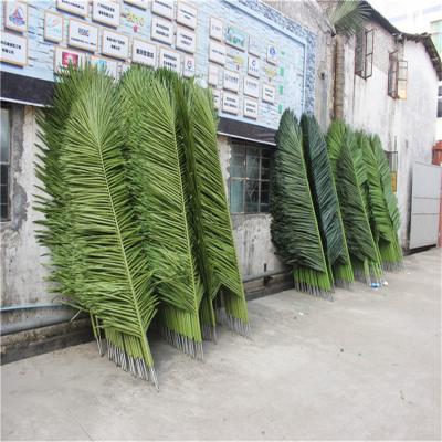 China Factory Direct Eco - Friendly Artificial Palm Tree Leaves / Plastic Palm Tree Sheet For Sale for sale