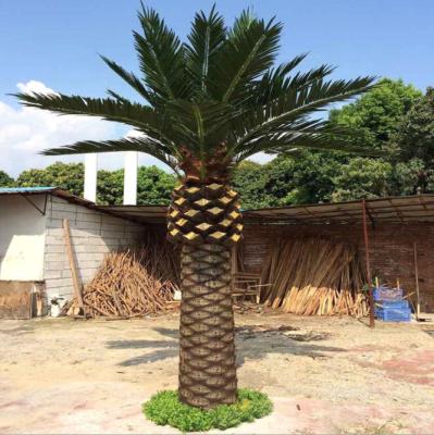 China Evergree Customized Large Artificial Plastic Pomegranate Palm Tree For Indoor Outdoor Decoration Golden Supplier for sale