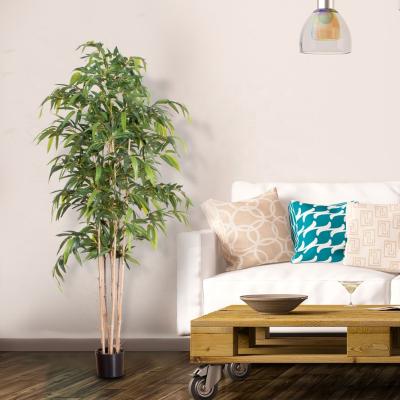 China New Design Environmental Wholesale Artificial Plastic Bamboo Trees Indoor Decoration Bamboo Plants For Sale for sale