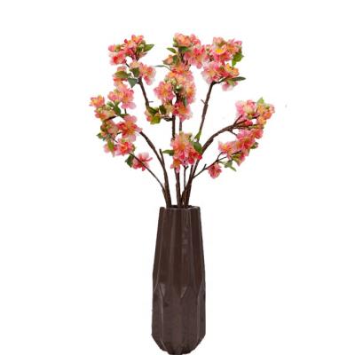 China Environmentally Friendly Wedding Artificial Cherry Blossoms Branches Small Cherry Blossoms Widely For Indoor Decor for sale