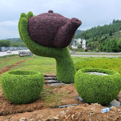 China Greenery Environmental Landscape Garden Artificial Plant Grass Sculpture For Festival Event Decoration for sale