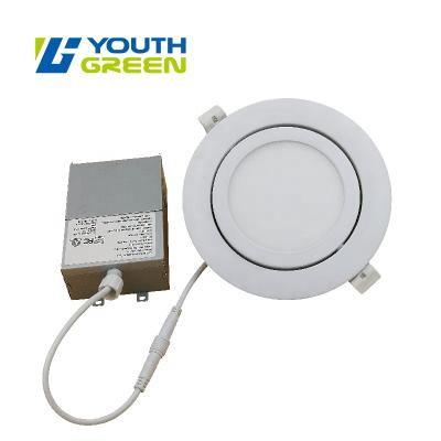 China Residential 4inch 9W Gimbal / Angle Fit LED Slim Panel LED Downlights 810LM ETL Energy Star Certificated for sale