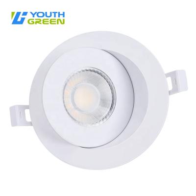 China Modern 4Inch 3CCT Eyeball Gimbal LED Downlight 9Watt Canless Potlight 900lm ETL Energy Star for sale