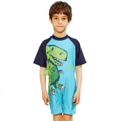 China Breathable Boys Swimwear With Sleeves 2021 Custom Kids Swimwear Kids One Piece Swimsuit for sale