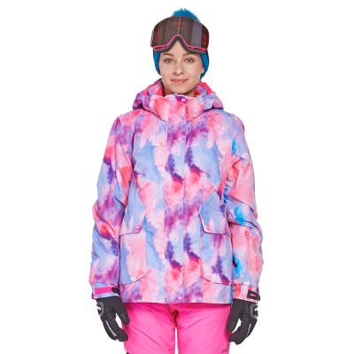 China Fashion Women Anti-UV Snowboard Coat Breathable Thick Lady Warmer Snow Wear Waterproof Ski Jacket Insulated For Female for sale