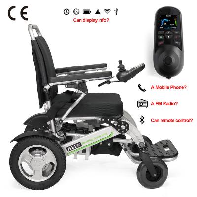 China Rehabilitation Center HEDY CE Approved Heavy Duty Loading Capacity 180kg Folding Smart Power Electric Wheelchair With EN12184 Class B Test Report for sale