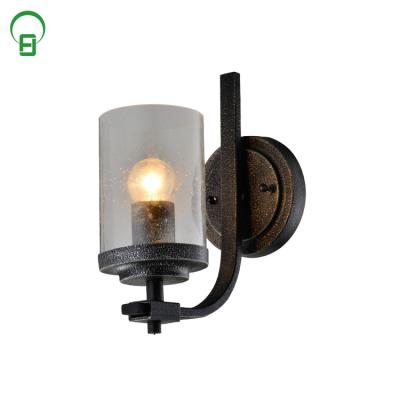 China Zhongshan Guzhen Luxury Design Cheap Price Mid Century Lighting Distressed Black Fancy Factory Led Wall Light for sale