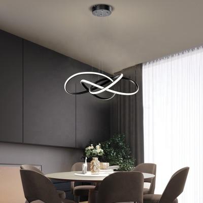 China Fashion Modern Contemporary Black Industrial Style Kitchen Island Luxury Indoor Led Pendant Light for sale