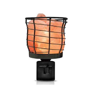 China American Wholesale Crystal Rock Salt Basket Salt Lamp Wall Salt Nite Himalayan Night Light for sale