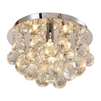 China Surface mounted crystal ceiling light for modern living room for sale