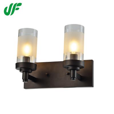 China High Light Efficiency Indoor Nordic Double Glass For Bathroom E26 / E27 Wall Lamps for sale