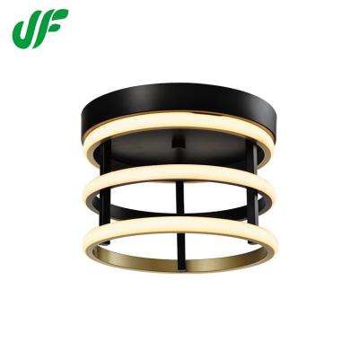 China Modern Indoor Outdoor Mounted Living Room Decoration Surface Mounted Iron Aluminum PVC Led Ceiling Light for sale