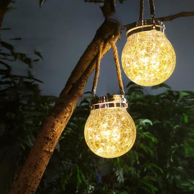 China Morden New Arrival Waterproof IP65 Decoration Outdoor Cracked Glass Solar Light for sale