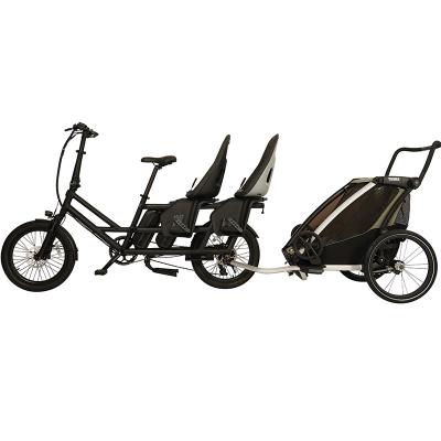 China Factory Cheap Modern Electric Supply Black Aluminum Alloy Cargo Electric Bike 48V 500W for sale