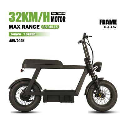 China Aluminum Alloy 48V 20Ah Electric Bike Mountain Bike Adult Electric Scooter 500W Fat Tire Ebike for sale